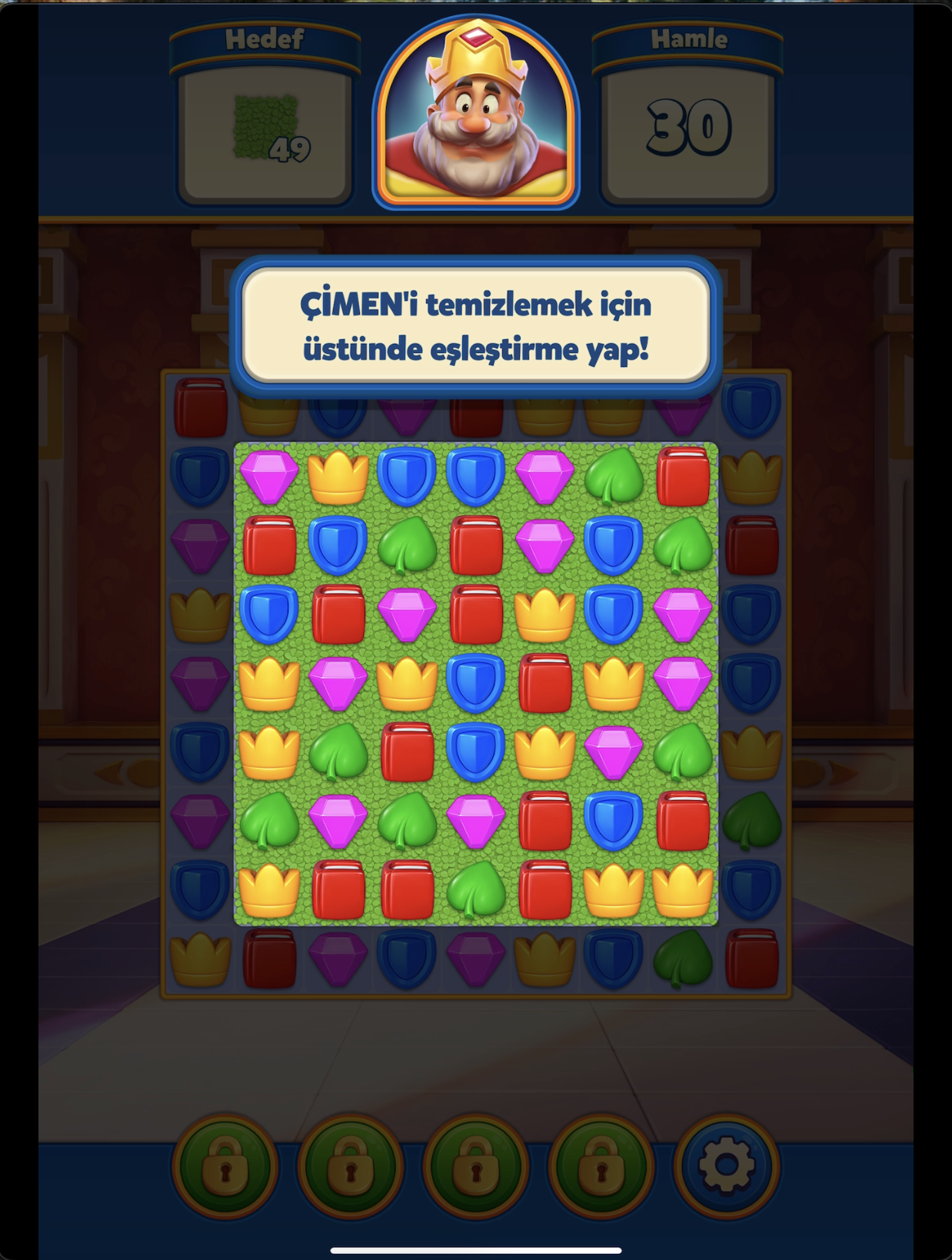 Level 4, çimen tutorial'ı