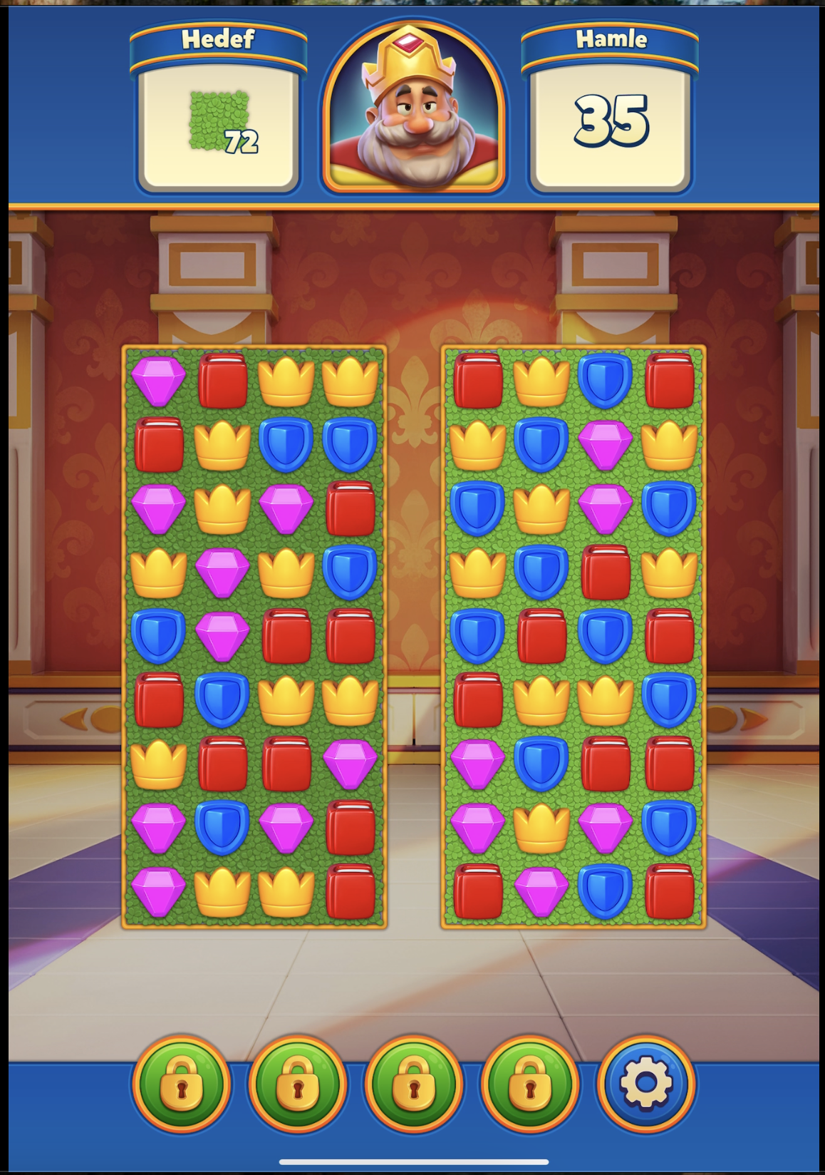 Level 6 board, iki ayrık tahta