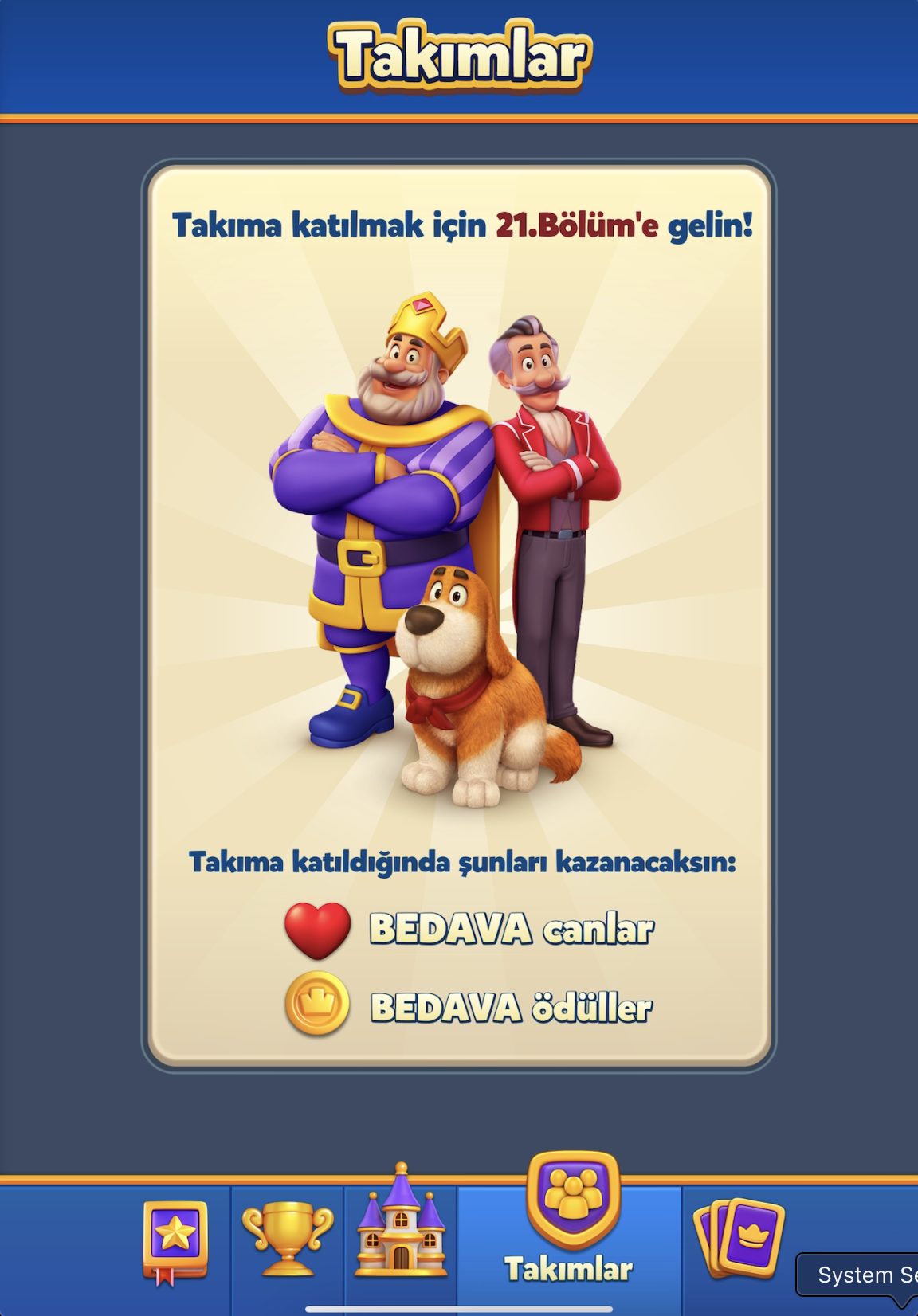 Takıma katılmak için 21. Bölüm'e gelin, kilitli önizleme ve fayda listesi