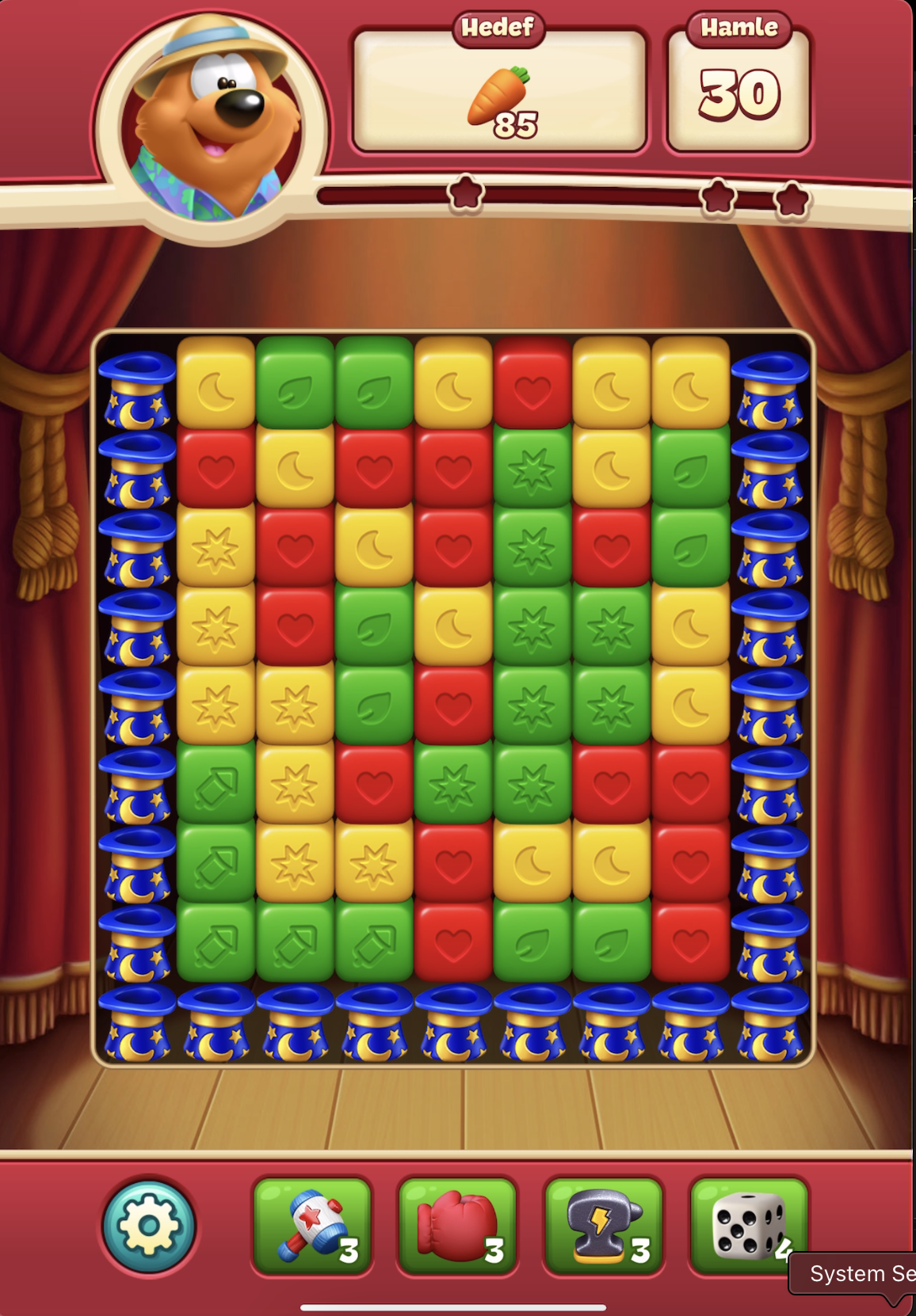 Toon Blast, tiyatro sahnesi, L21