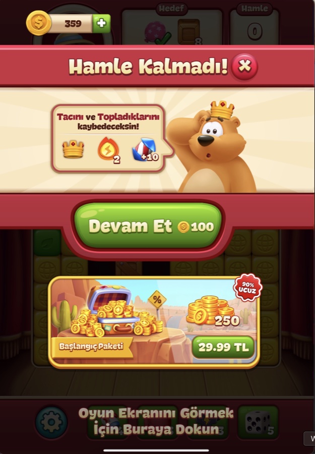 Tacını ve topladıklarını kaybedeceksin uyarısı