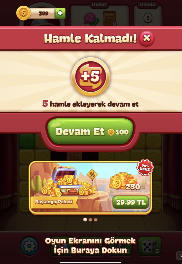 Hamle Kalmadı! modalı, +5 devam teklifi